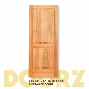 2 Panel Solid Meranti Entrance Door