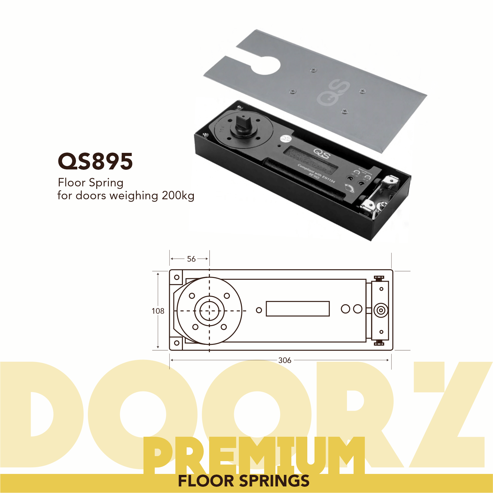 QS895 Floor spring 200kg