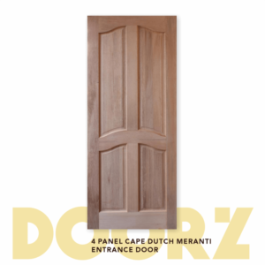 4 Panel Cape Dutch Solid Meranti Entrance Door