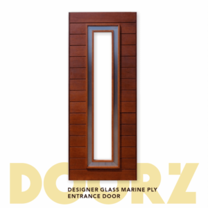 Designer Glass Marine Ply Entrance Door