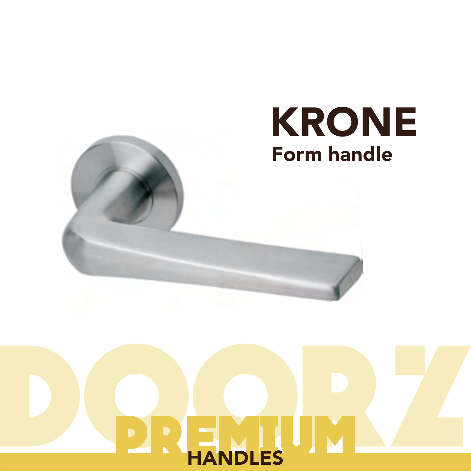 Forming Handle Krone Premium Form Handle - Stainless Steel - The Doorz Shop